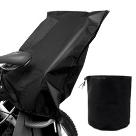 sevenmetre Bicycle Seat Rain Cover, Rain Cover for Bicycle Child Seat, Universal Waterproof Cover for Children Bicycle Rear, Child Seat Rain Cover, Protection Against Dirt and Rain, Black