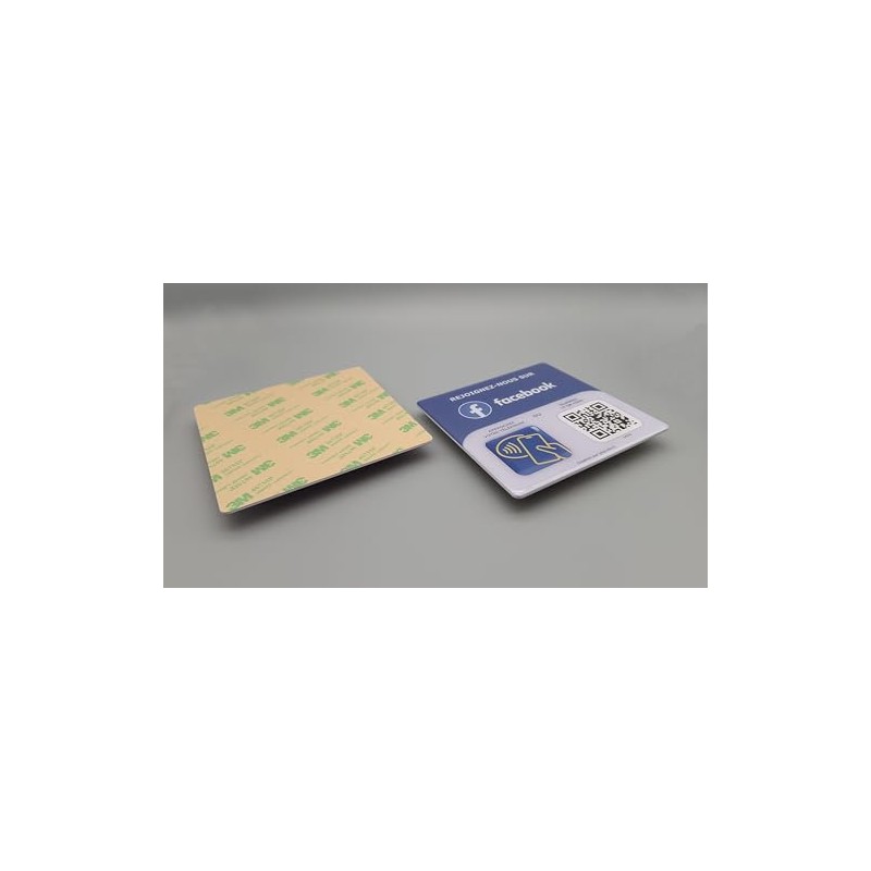 NFC and QR Code Sign 12 x 12 cm -