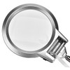 Desk Clip Clamp Flexible Magnifier Adjustable LED Magnifying Glass Jewelry