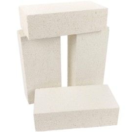 Insulating Fire Brick, 2300F Rated, 4-Pack, 9" x 4.5" x 2.5", 3123R
