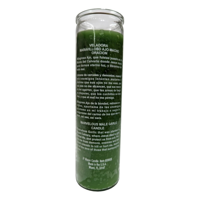 Generic Male Garlic (Ajo Macho) 7 Day Green Candle