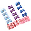 20pcs Pet Hair Bows Dog Grooming Bows with Rubber Bands