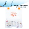 LARIPOP Fishing Tackle Box Set with Adjustable Dividers, Transparent Organizer
