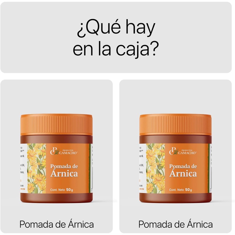 Pomada de árnica 2×100 g – Alivia golpes, moretones y