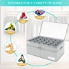 LUVHOMEE Shoe Organizer for Closet, Fits 24 Pairs, Large Shoe
