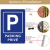 Andchi 2 x Private parking plaz sign