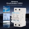MOLLOM DC 2 Pole Miniature Circuit Breaker, 1000V 25Amps, C25