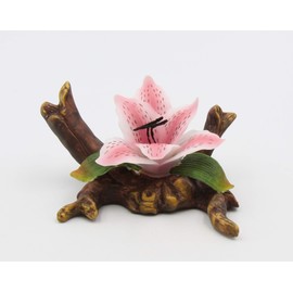 Cosmos Gifts Fine Porcelain Stargazer Tiger Lily Flower Figurine, 4-3/8 in