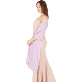 BlackButterfly Chiffon Wedding Bridesmaid Prom Steel Sash Scarf Wrap Scarf, Lilac