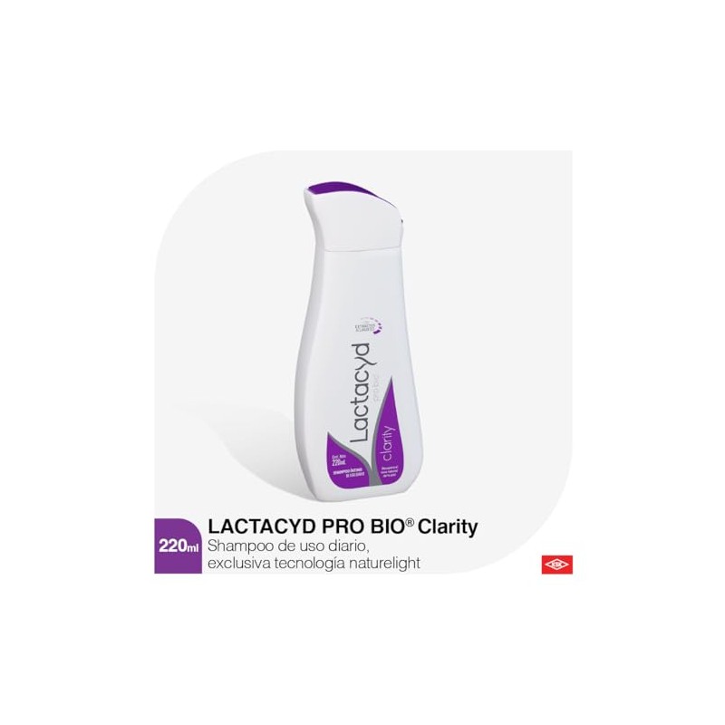 Lactacyd clarity shampoo íntimo de uso diario, 220ml