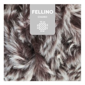 myboshi Fellino Fluffy Fur Wool for Crochet and Knitting, Teddy Wool in Fur Look, Super Bulky, 100 g, Ll 65 m Grey (Chairo), 3 Balls