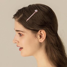 Wendalern Hair Clips for Women Bling Crystal Duck Beak Clip Non-Slip Hair Clip for Thick Thin Hair Sparkling Gemstone Wedding Bridal Hair Pin Accessories for Styling Section