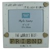 Photo Frame The Worlds Best Friend Friendship Gift Letters Tile
