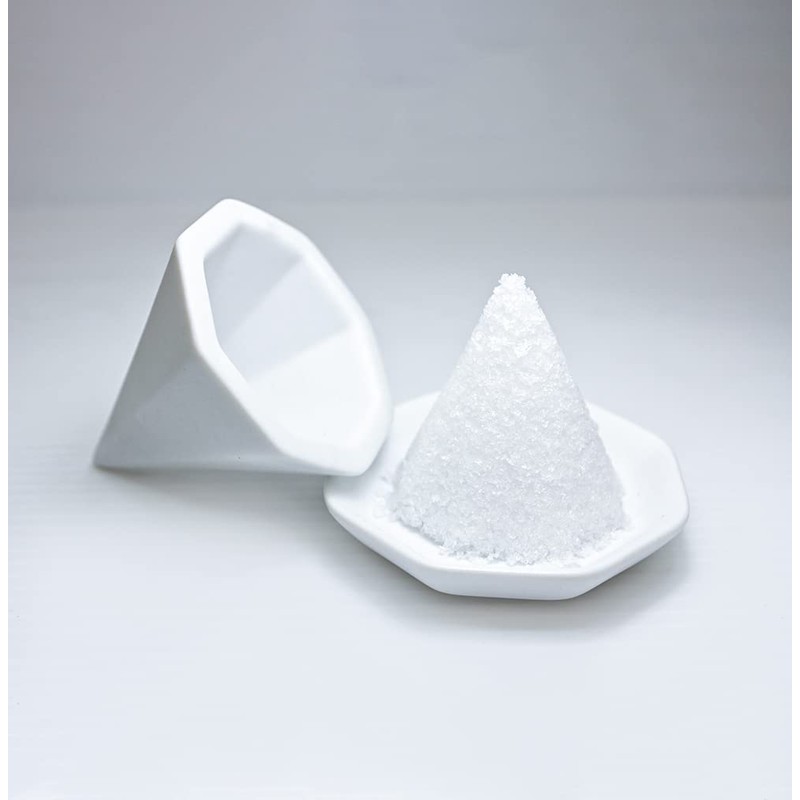 Kamidano-no-Sato Easy Octagonal Salt Set, 17.6 oz (500 g) of