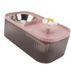 Cat Water Fountain Food Bowl High Capacity Quiet 2 In