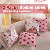 Tikeciti Valentines Day Faux Fur Heart Throw Pillow Covers Love