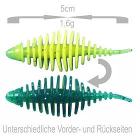 Trout Rubber Bait Set Trout Fishing 29 Pieces Rubber Bait Trout with Jig Head Ready to Fish Rubber Bait Fishing Accessories Trout Bait Set Artificial Bait Worms Trout Baits