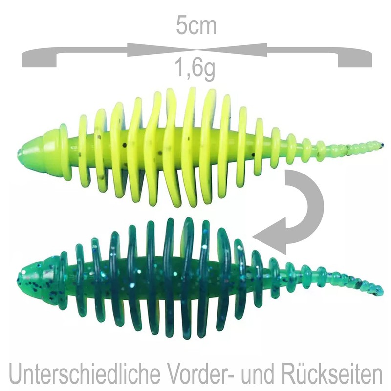 Trout Rubber Bait Set Trout Fishing 29 Pieces Rubber Bait