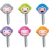 6 Pcs Rubber Key caps Flexible Key Covers caps Novelty