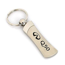 AU-TOMOTIVE GOLD Blade Key Chain for Infiniti Q50 (Chrome)