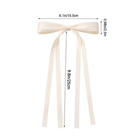 24 PCS Hair Bows for Women Girls Ribbon Bow Hair Barrettes with Long Tails in 12 Colors Cute Hair Clip Accessories for Women Girls