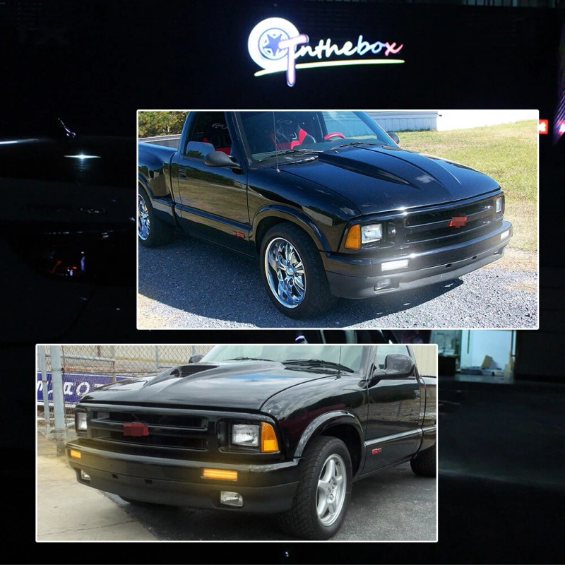 GTINTHEBOX Switchback LED Front Bumper Signal Lights For 94-97 Chevy
