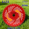 Tayfeim 9" x 36T Carbide Tipped Brush Cutter Blades 2-Pack,