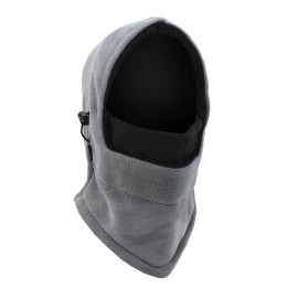 Unbranded Balaclava Ski Mask Winter Windproof  Fleece Thermal Full Face Mask for Men Women - Gray+Black