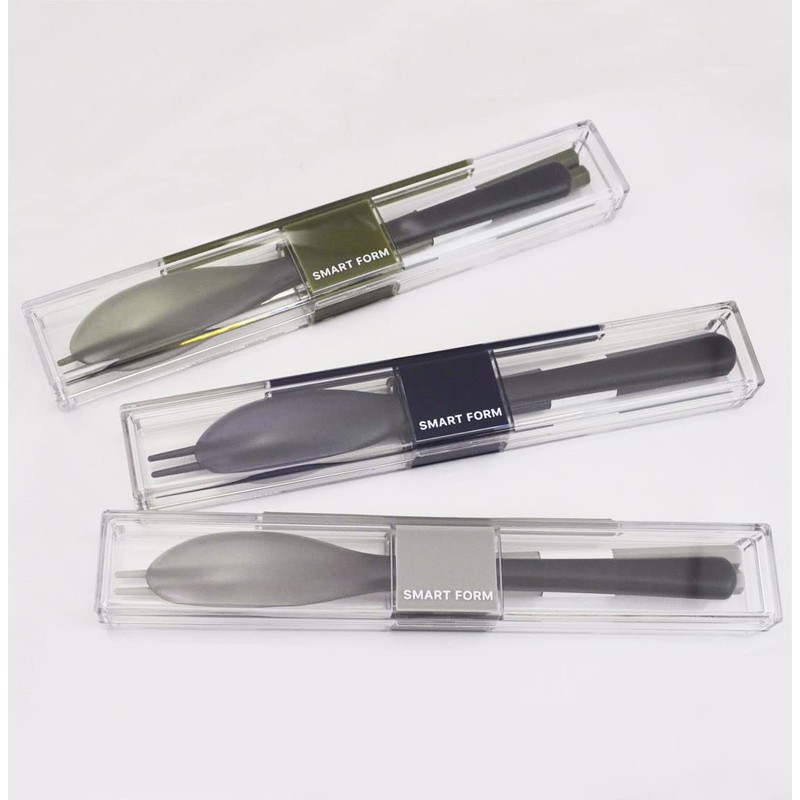 Iwasaki Industries H-601 NV Super Strong Case & Spoon Chopsticks,
