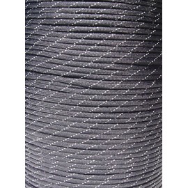 550 Paracord Black Reflective 100 Feet