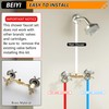 BEIYI 2 Handle Shower Faucet, Two Handles Shower Faucet Set,