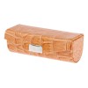 2 Estuches Para Pintalabios De Piel Marrón Anaranjado