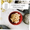 Ciieeo 20pcs Plastic Capsule Bottles with Screw Caps Portable Sample