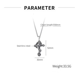 YQSLIN Best Crucifix Men Wearing Cross Necklace Mens Silver Simple Jesus Skull Pendant Necklaces for Women