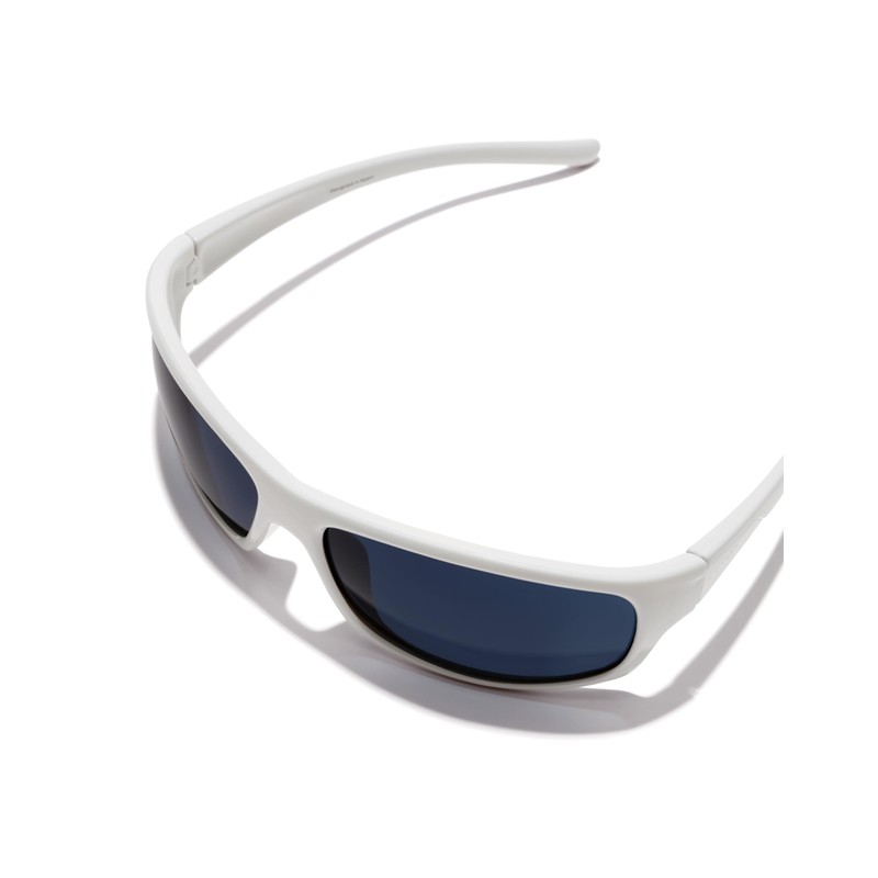 HAWKERS Unisex Boost Sunglasses, White dark blue