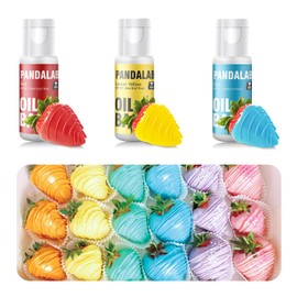 Oil Based Food Coloring for Chocolate - Red Yellow Blue Edible Baking Food Dye for Chocolate, Candy Melts, Cakepops, Cakesicles, Fondant, Butter, Meringues, Donuts - 0.67 Fl.Oz Bottles