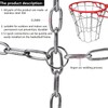 9M Stainless Steel Basketball net, 304 Stainless Steel Chain Braided,