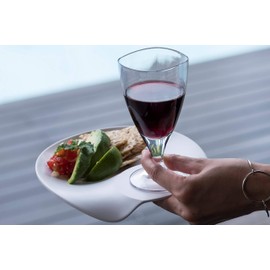 Plakira Small Plate, White, 7.5 x 7.5 x 1.0 inches (190 x 190 x 26 mm), Made of Melamine Resin, Dishwasher Safe, For Standing Parties, Outdoor Activities
