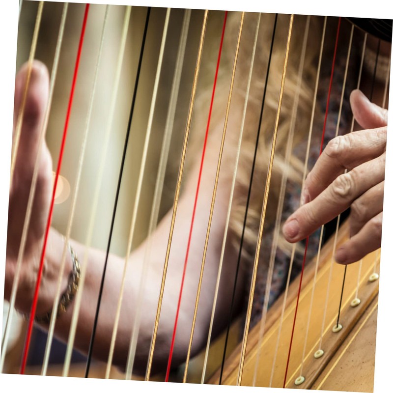 Homoyoyo 7Pcs Autoharp Replacement Strings - 40cm Steel Strings for