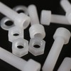 10x PVDF socket head, hex head, plastic machine screws, M5