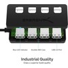 SABRENT 4 Port USB 2.0 Data Hub with Individual LED