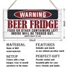 Funny Warning Signs - Wooden Kitchen Decor, Farmhouse Style, Rustic