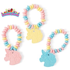 Unicorn Candy Bracelet - Unicorn Party Favors - 12 Count