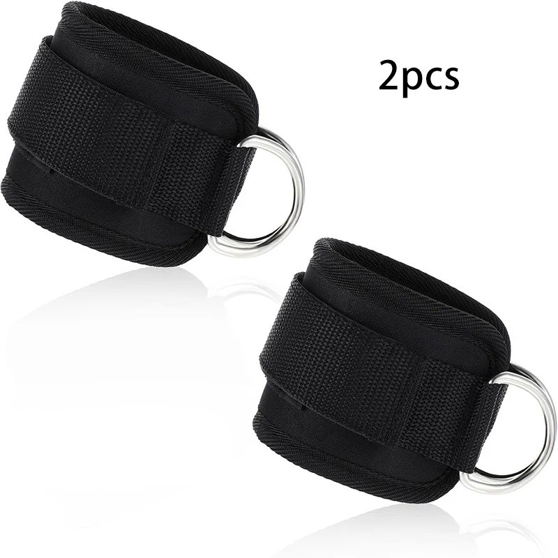Adjustable Ankle Straps for Cable Machine – Neoprene Padded Glute