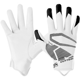 Cutters Rev 4.0 Receiver Gloves White 4.0, Youth: X: Small