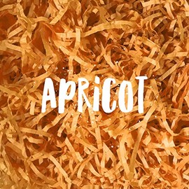 Apricot Shredded Tissue Paper Shred Hamper Gift Box Basket Filler Fill Autumn Fall Baby Shower Wedding Party