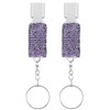 Bling Safety Survival Whistles, 2Pcs Bling Emergency Whistles with Keychain