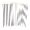 22Pcs Knitting Needles Stainless Steel Straight Single Pointed HandMade Wool