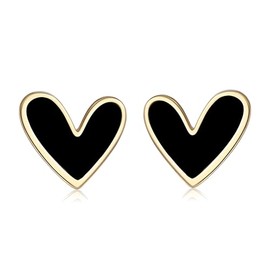 Women's Earrings, Heart, Cute, Popular, Non-Hole Earrings, Hypoallergenic, Copper