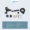 Aolemi Matte Black Wall Mount Bathtub Faucet with Handheld Shower